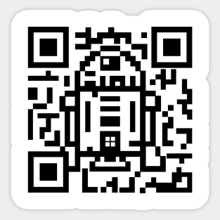 QR Droid Code Sticker